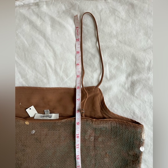 NWT! Madewell sequin square neck cami - Picture 9 of 9